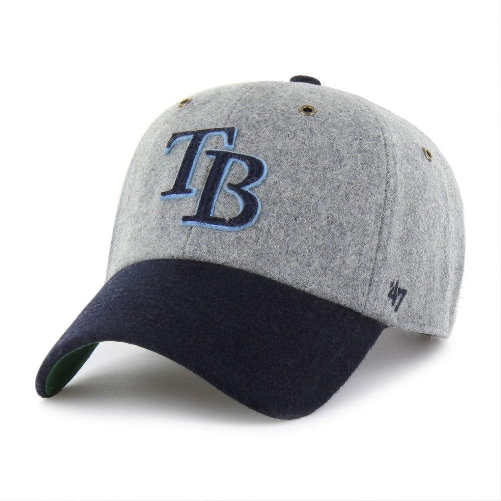 Tampa Bay Rays Golden Age Wool Clean Up Adjustable Hat - Gray/Navy | 47 brand