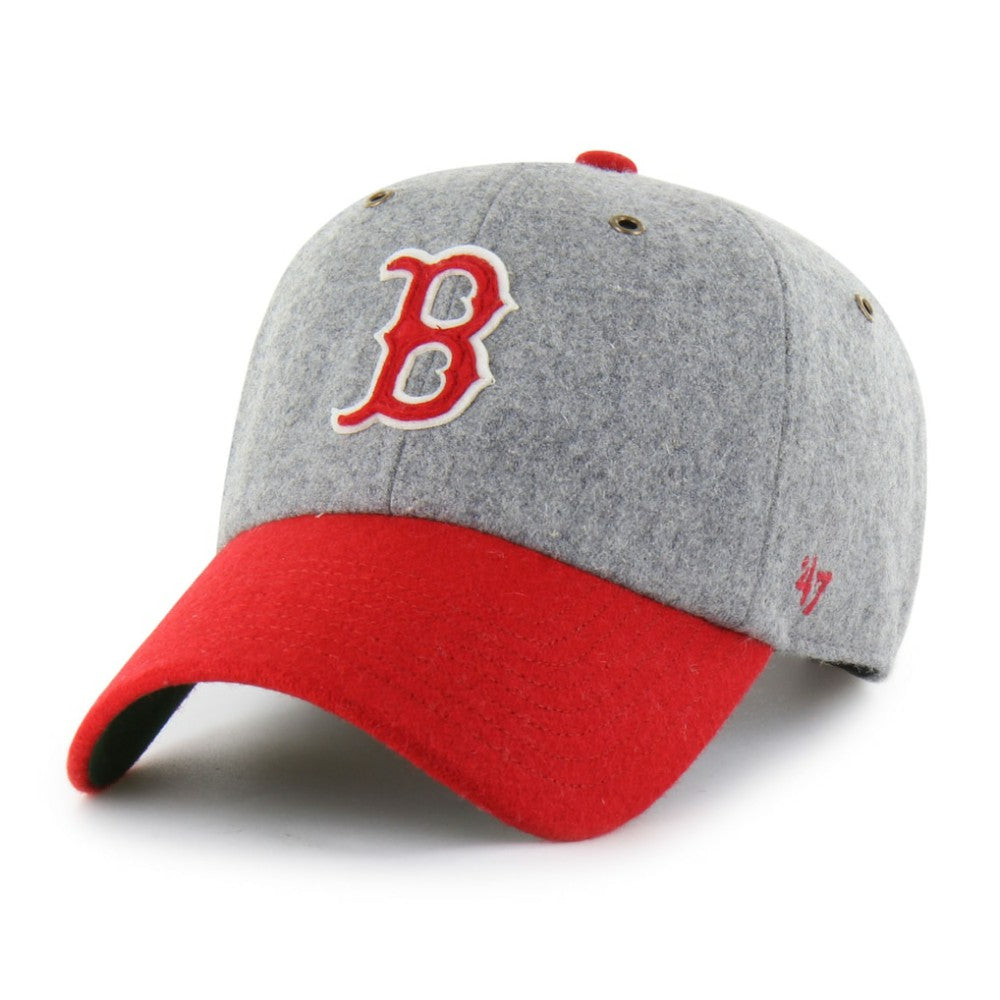 Boston Red Sox Golden Age Wool Clean Up Adjustable Hat - Gray | 47 brand