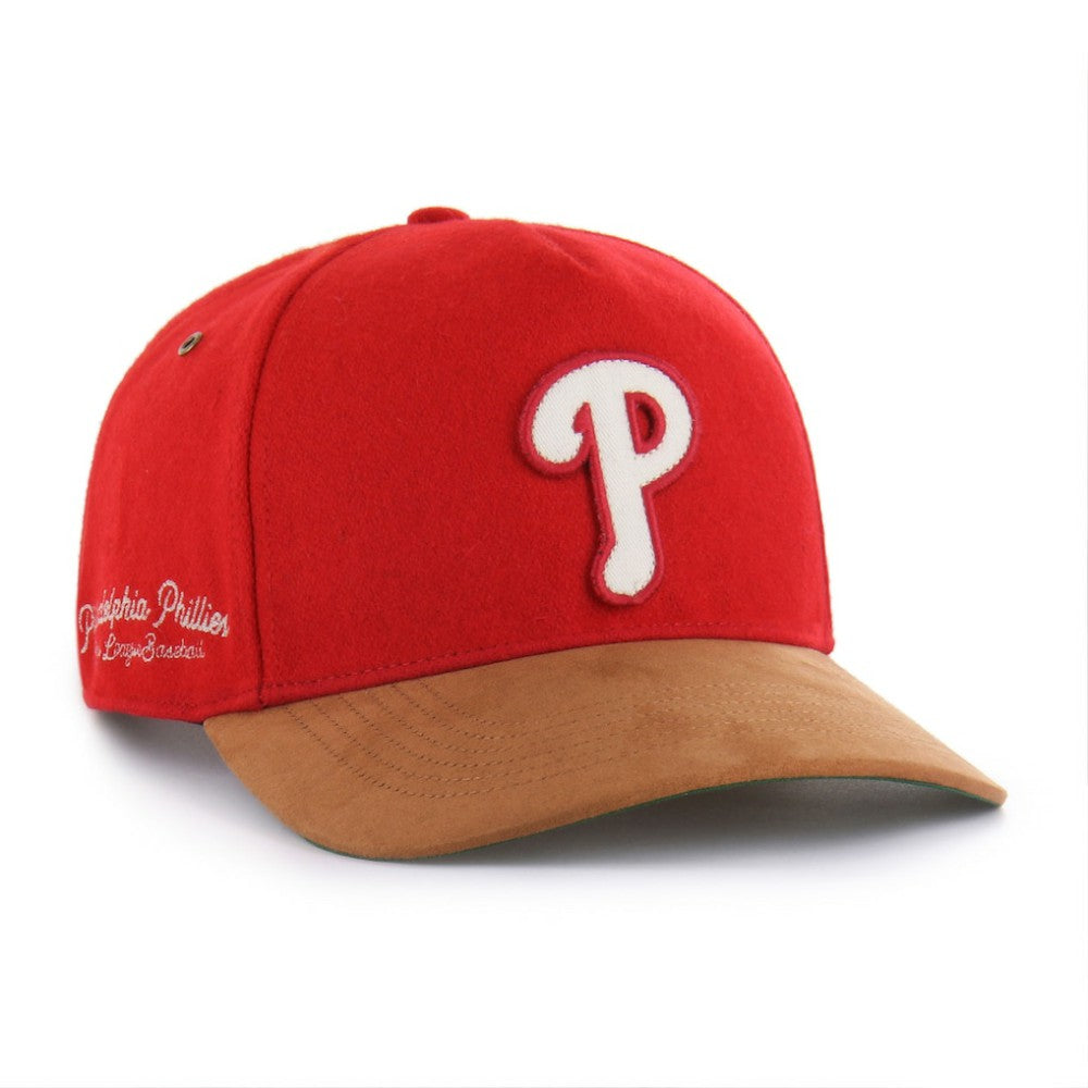 Philadelphia Phillies Gold Age Wool Hitch Adjustable Hat - Red | 47 brand