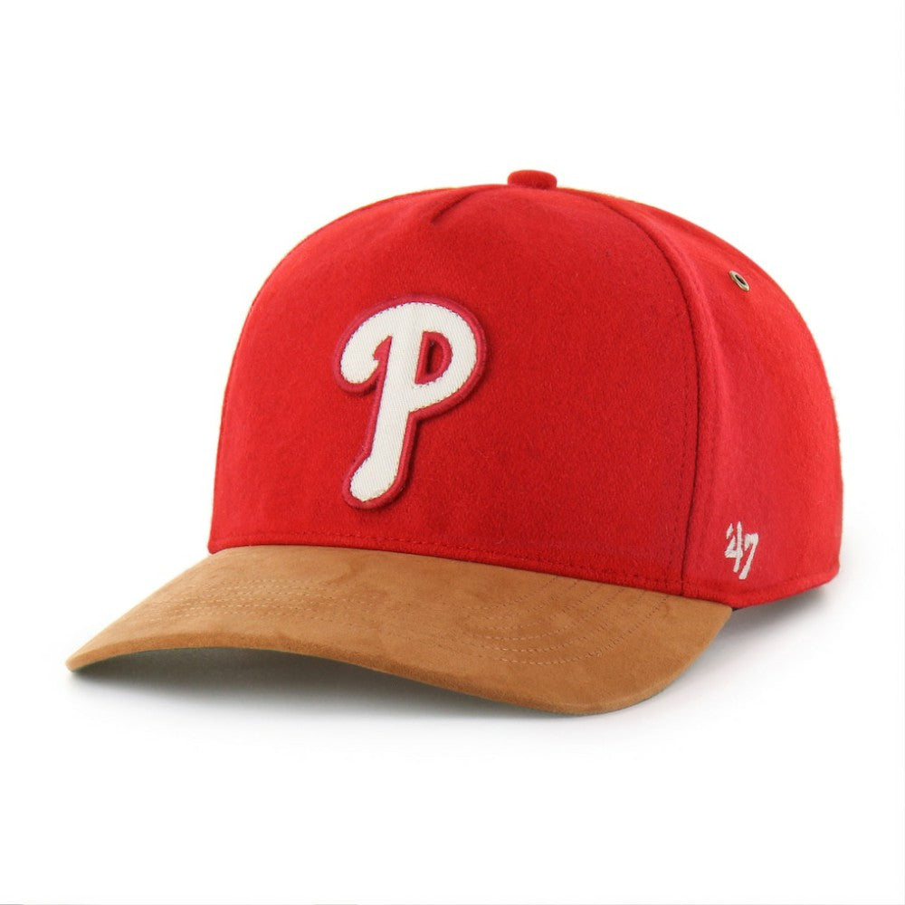 Philadelphia Phillies Gold Age Wool Hitch Adjustable Hat - Red | 47 brand