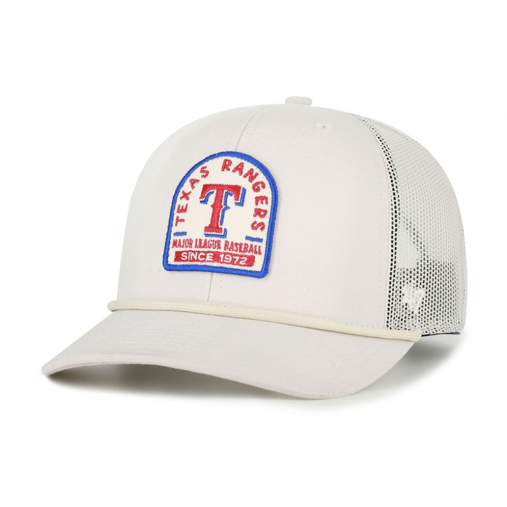 Texas Rangers Gravestone Adjustable Trucker Hat - Cream | 47 brand