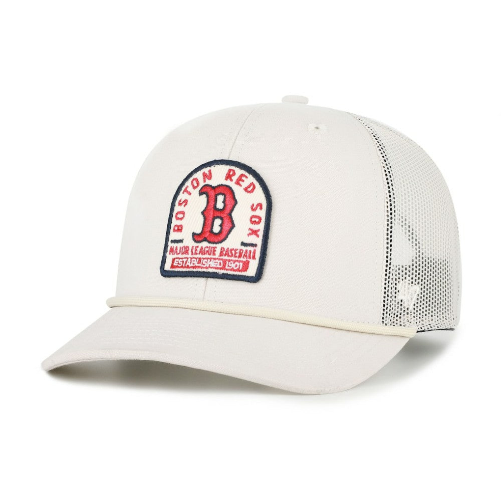 Boston Red Sox Gravestone Adjustable Trucker Hat - Cream | 47 brand