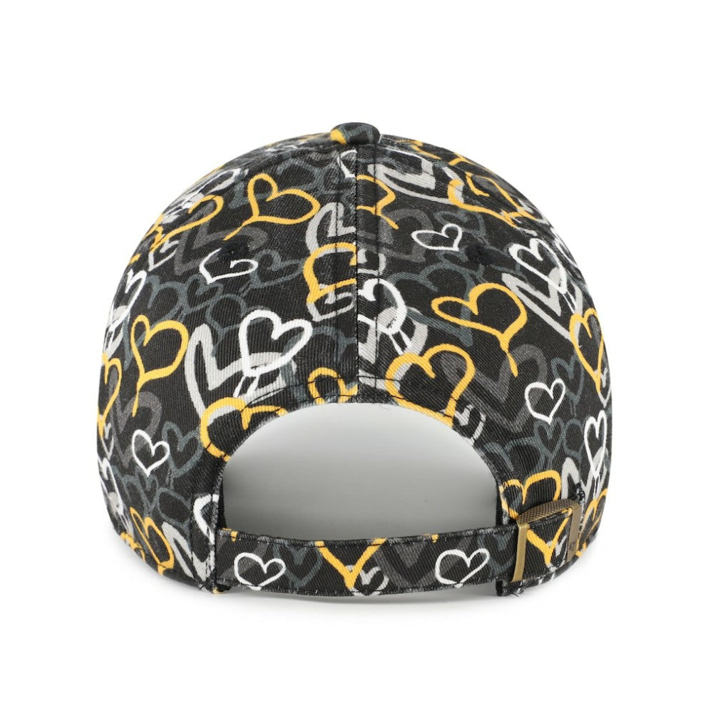 Pittsburgh Pirates Girls Youth Mural Clean Up Adjustable Hat - Black | 47 brand