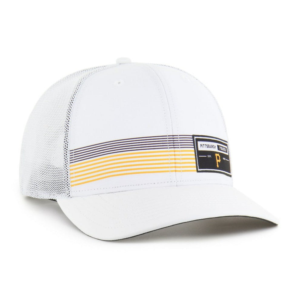 Pittsburgh Pirates Rangefinder brrr Trucker Adjustable Hat - White | 47 brand