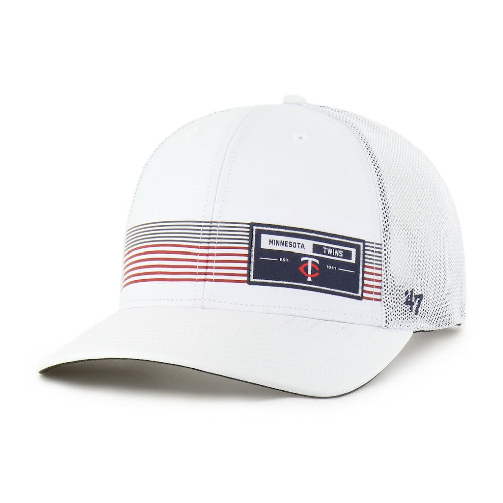 Minnesota Twins Rangefinder brrr Trucker Adjustable Hat - White | 47 brand