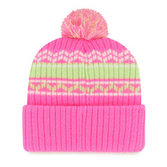 Houston Astros Youth Polar Vortex Cuffed Knit Hat with Pom - Pink | 47 brand