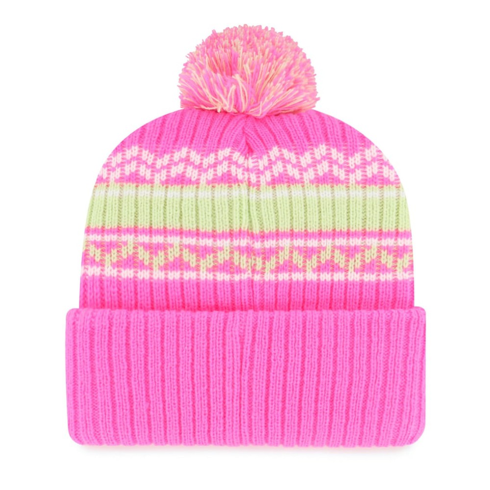 Boston Red Sox Youth Polar Vortex Cuffed Knit Hat with Pom - Pink | 47 brand