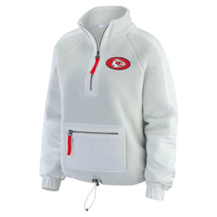 NFL Kansas City Chiefs WEAR by Erin Andrews Women's Polar Fleece Half-Zip Jacket