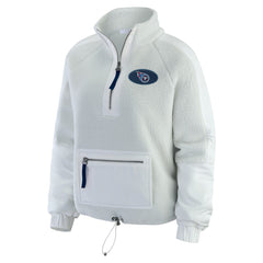 NFL Tennessee Titans WEAR by Erin Andrews Women's Polar Fleece Half-Zip Jacket