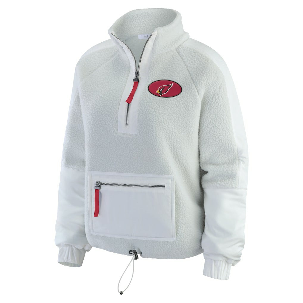NFL Arizona Cardinals WEAR by Erin Andrews Women's Polar Fleece Half-Zip Jacket