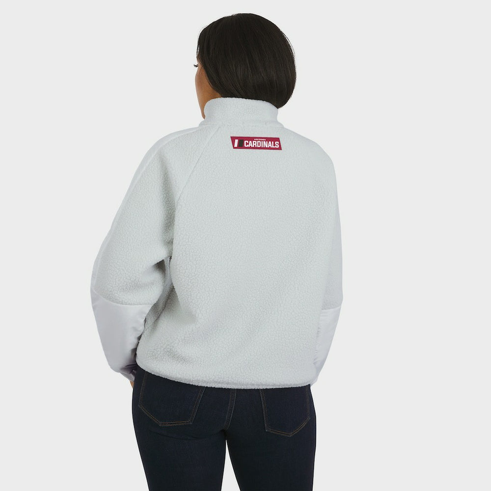 NFL Arizona Cardinals WEAR by Erin Andrews Women's Polar Fleece Half-Zip Jacket