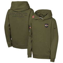 NFL Kansas City Chiefs Youth 2025 Salute to Service Club Fleece Hoodie