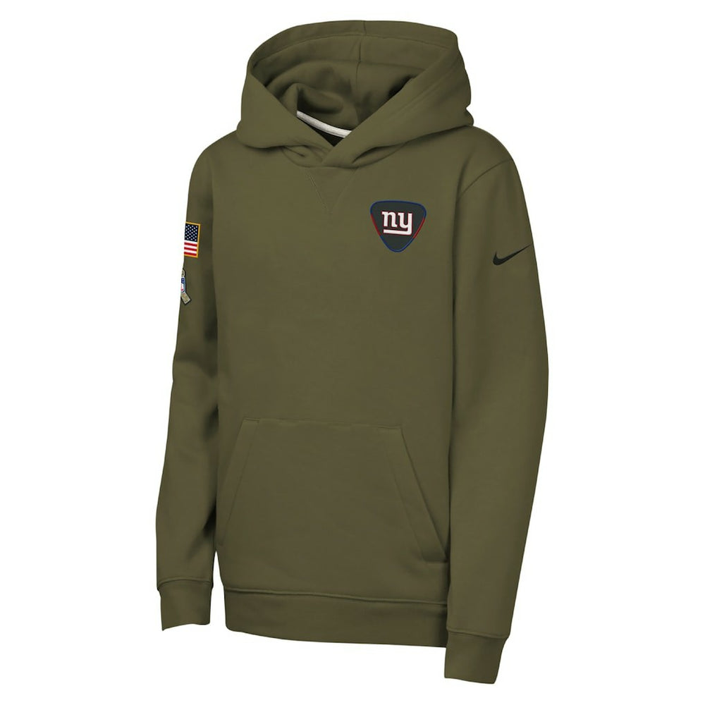 NFL New York Giants Youth 2025 Salute to Service Club Fleece Hoodie