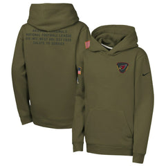 NFL Arizona Cardinals Youth 2025 Salute to Service Club Fleece Hoodie