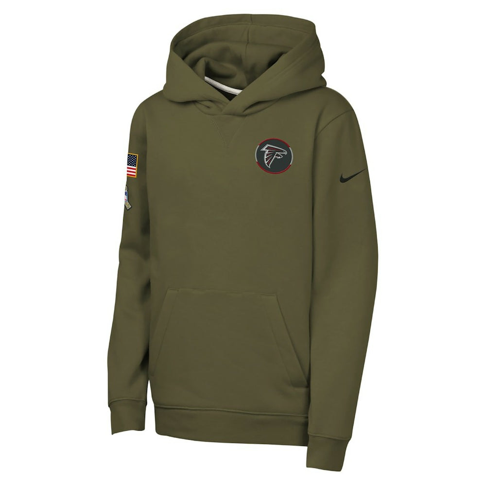 NFL Atlanta Falcons Youth 2025 Salute to Service Club Fleece Hoodie