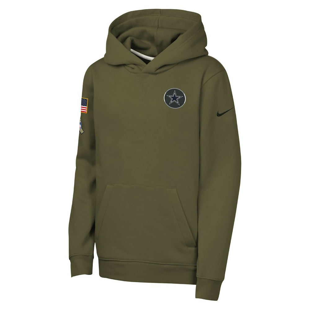 NFL Dallas Cowboys Youth 2025 Salute to Service Club Fleece Hoodie