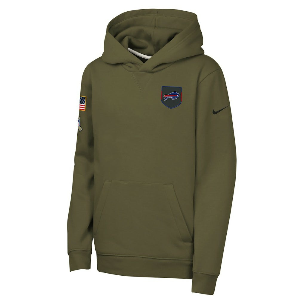 NFL Buffalo Bills Youth 2025 Salute to Service Club Fleece Hoodie
