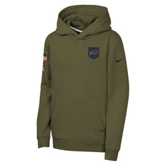 NFL Buffalo Bills Youth 2025 Salute to Service Club Fleece Hoodie