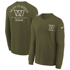 NFL Washington Commanders Youth 2025 Salute to Service Sideline Long Sleeve T-Shirt