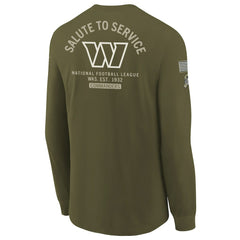 NFL Washington Commanders Youth 2025 Salute to Service Sideline Long Sleeve T-Shirt