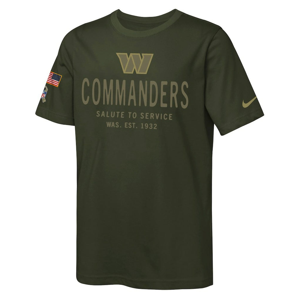 NFL Washington Commanders Youth 2025 Salute to Service Sideline Dri-FIT T-Shirt