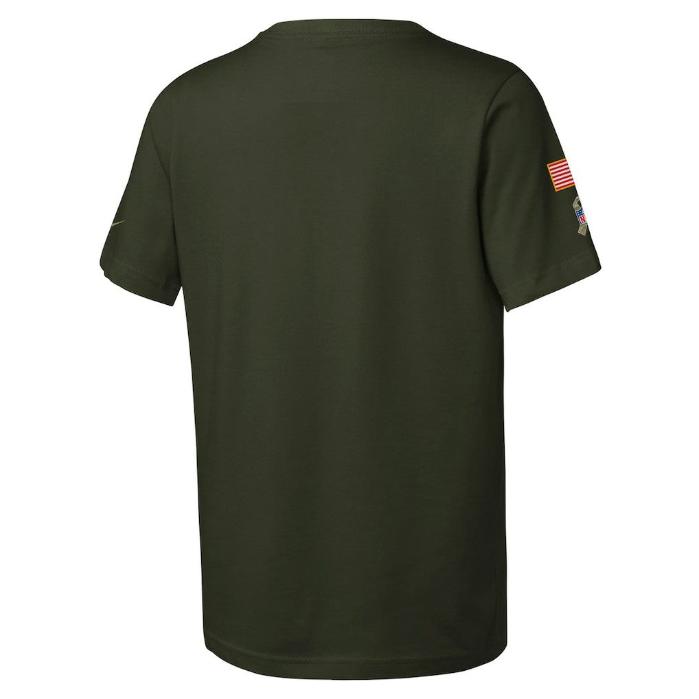 NFL Minnesota Vikings Youth 2025 Salute to Service Sideline Dri-FIT T-Shirt