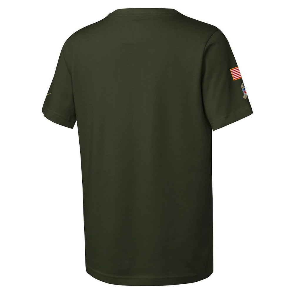 NFL Minnesota Vikings Youth 2025 Salute to Service Sideline Dri-FIT T-Shirt