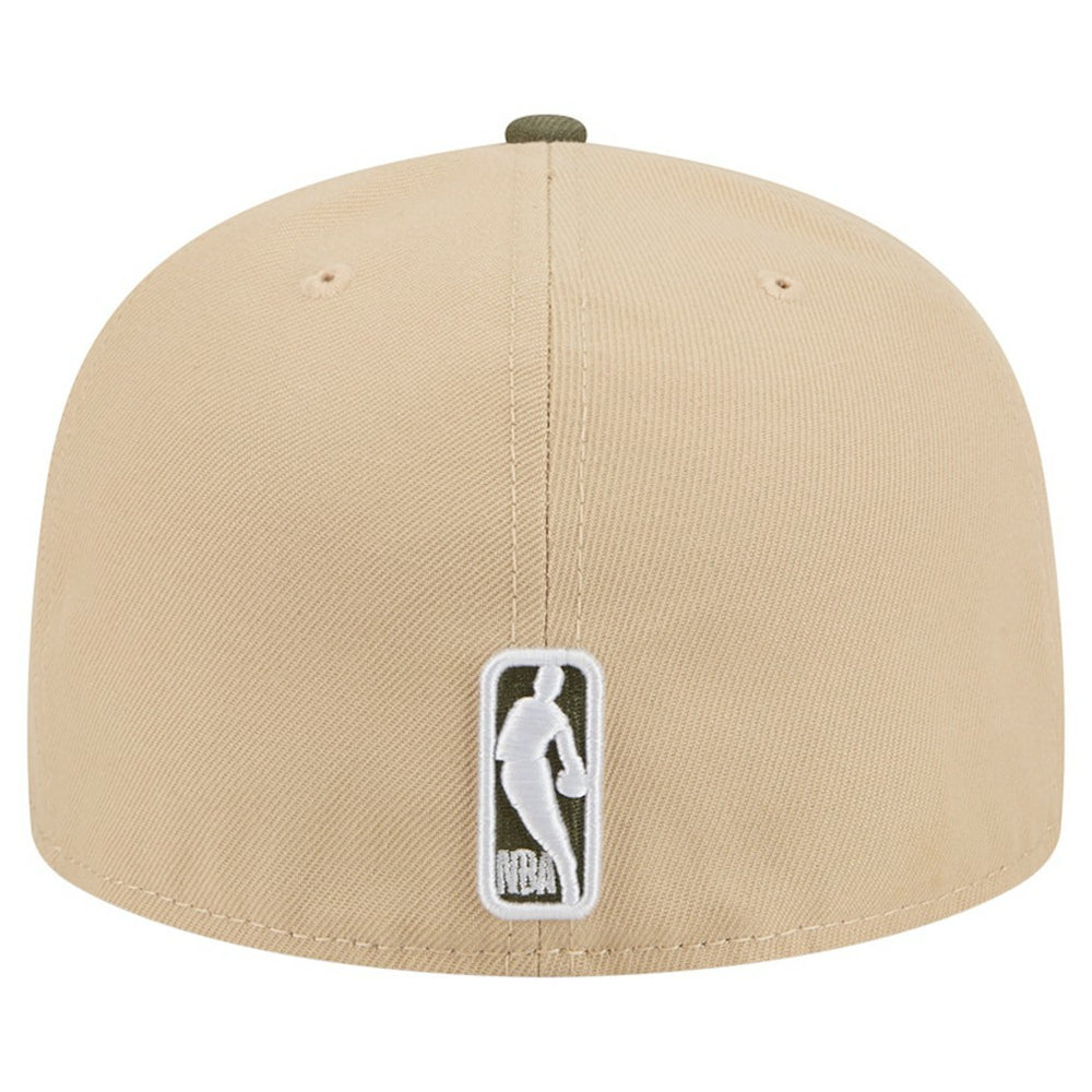 Brooklyn Nets Color Pack Two-Tone 59FIFTY A-Frame Fitted Hat - Tan | New Era online