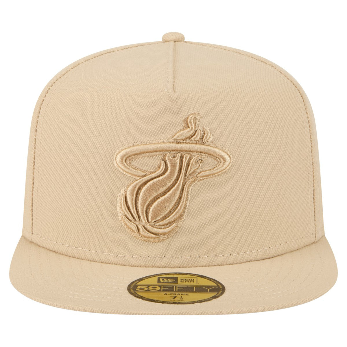 Miami Heat Color Pack A-Frame 59FIFTY Fitted Hat - Khaki | New Era discount