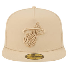 Miami Heat Color Pack A-Frame 59FIFTY Fitted Hat - Khaki | New Era discount