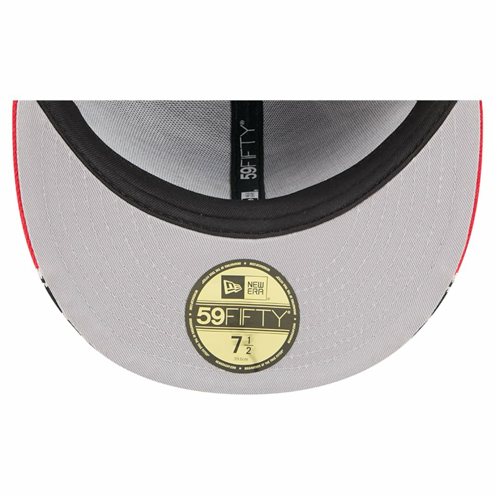 Chicago Bulls Break 59FIFTY Fitted Hat - Black/Red | New Era cheap