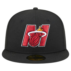 Miami Heat Deceptor 59FIFTY Fitted Hat - Black | New Era cheap