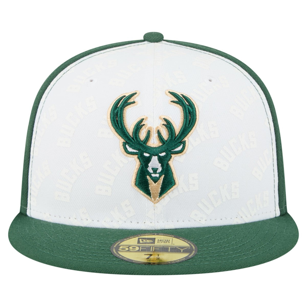 Milwaukee Bucks Repeat 59Fifty Fitted Hat - White/Hunter Green | New Era discount