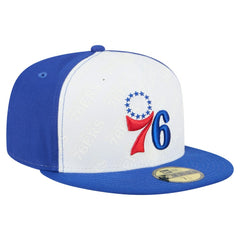 Philadelphia 76ers Repeat 59Fifty Fitted Hat - White/Royal | New Era discount