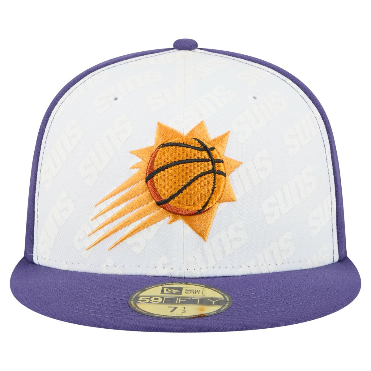 Phoenix Suns Repeat 59Fifty Fitted Hat - White/Purple | New Era discount
