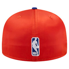 New York Knicks Satin Two-Tone 59FIFTY Fitted Hat - Orange/Blue | New Era cheap