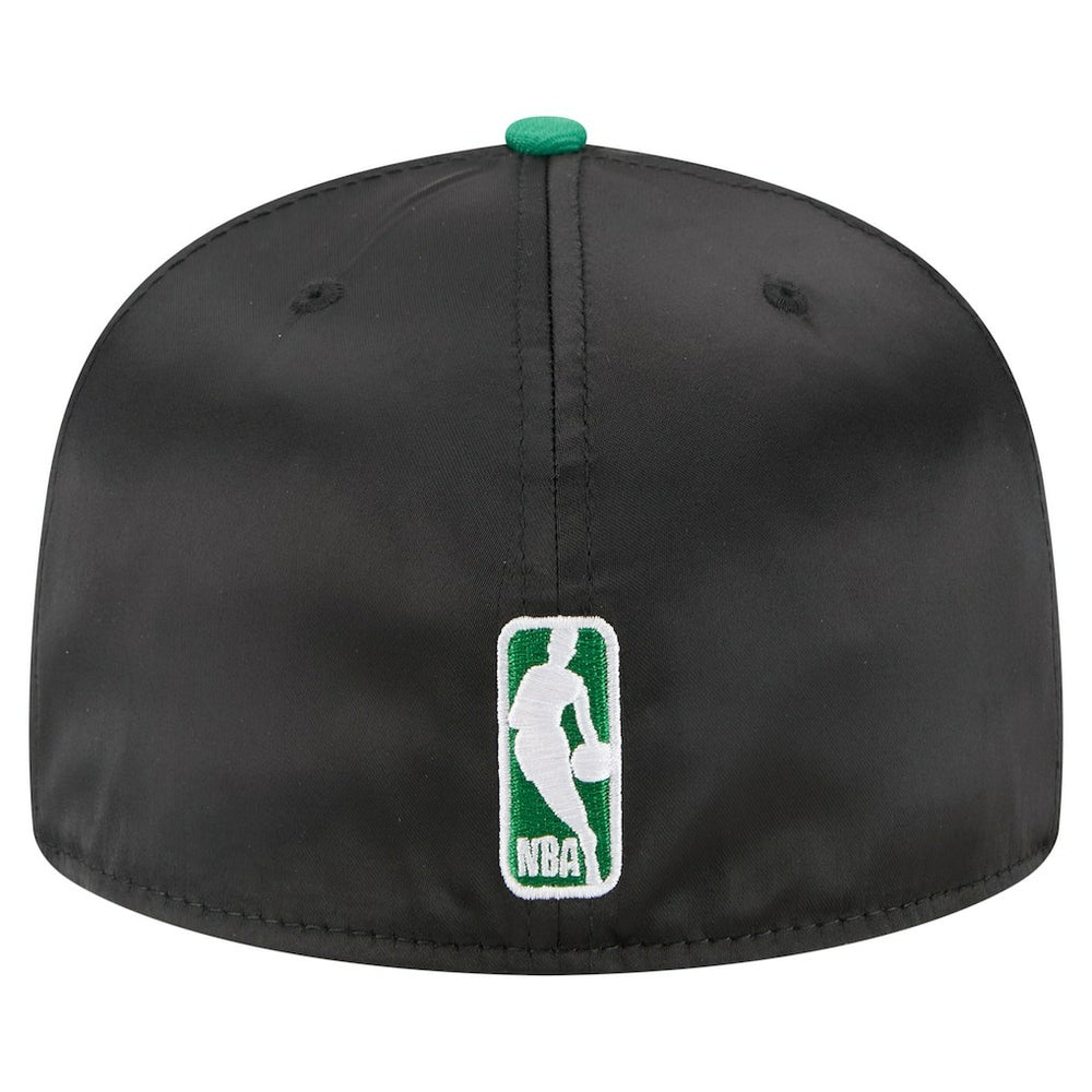 Boston Celtics Satin Two-Tone 59FIFTY Fitted Hat - Black/Kelly Green | New Era shop