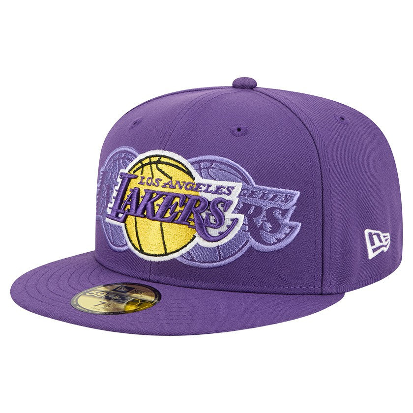 Los Angeles Lakers Tri-Hit 59Fifty Fitted Hat - Purple | New Era shop
