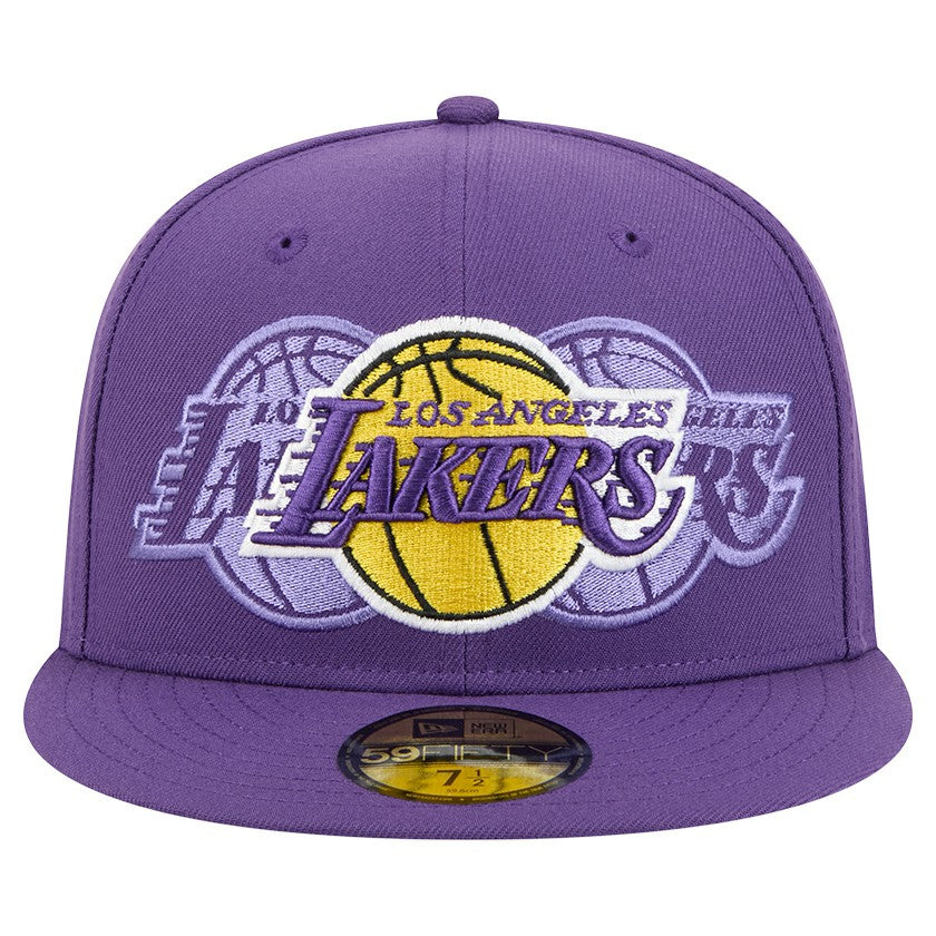 Los Angeles Lakers Tri-Hit 59Fifty Fitted Hat - Purple | New Era shop