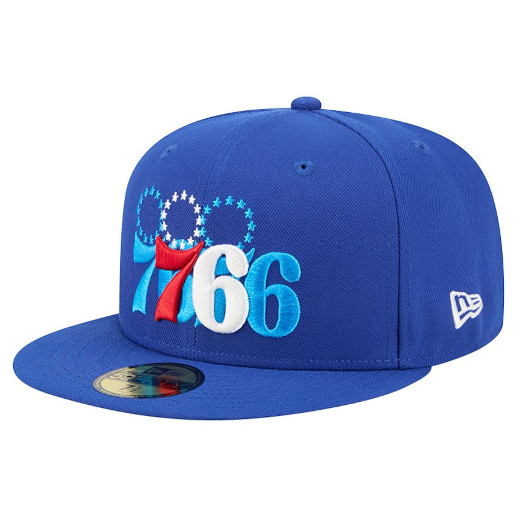 Philadelphia 76ers Tri-Hit 59Fifty Fitted Hat - Royal | New Era sale