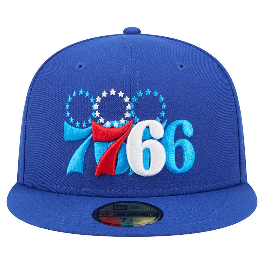 Philadelphia 76ers Tri-Hit 59Fifty Fitted Hat - Royal | New Era sale