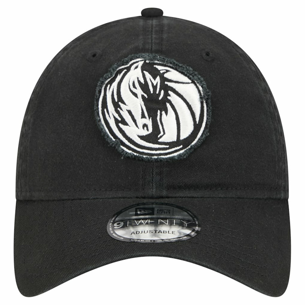 Dallas Mavericks Stamp Fabric Applique 9TWENTY Adjustable Hat sale - Black | New Era sale