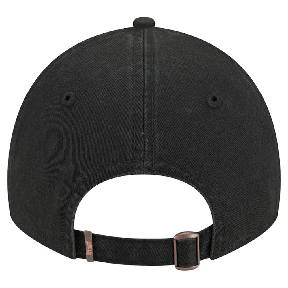 Chicago Bulls Stamp Fabric Applique 9TWENTY Adjustable Hat - Black | New Era sale