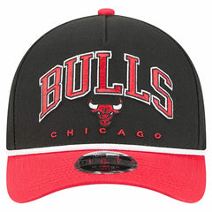 Chicago Bulls Bold Arch COOLERA 9FORTY A-Frame M-Crown Adjustable Hat - Black | New Era for sale
