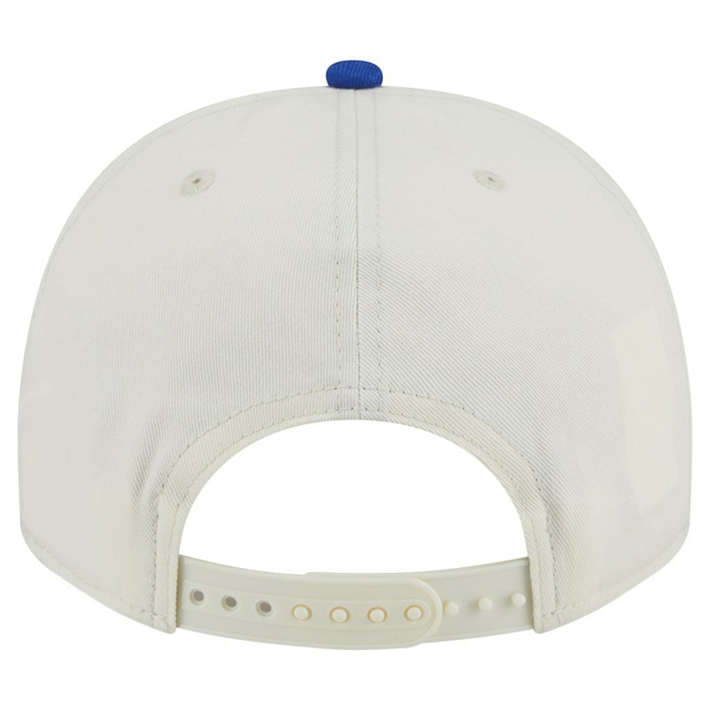Golden State Warriors Chainstitch 9FIFTY A-Frame Snapback Hat sale - Cream/Royal | New Era shop