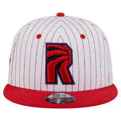 Toronto Raptors Deceptor Pinstripe 9FIFTY Snapback Hat - White | New Era shop