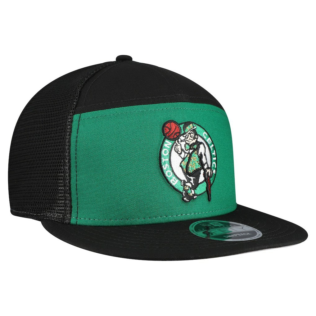 Boston Celtics Outdoor Split Panel 9FIFTY Snapback Hat - Kelly Green/Black | New Era shop