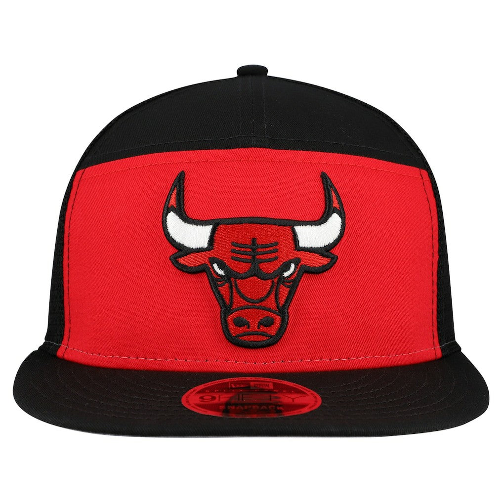 Chicago Bulls Outdoor Split Panel 9FIFTY Snapback Hat - Red/Black | New Era sale