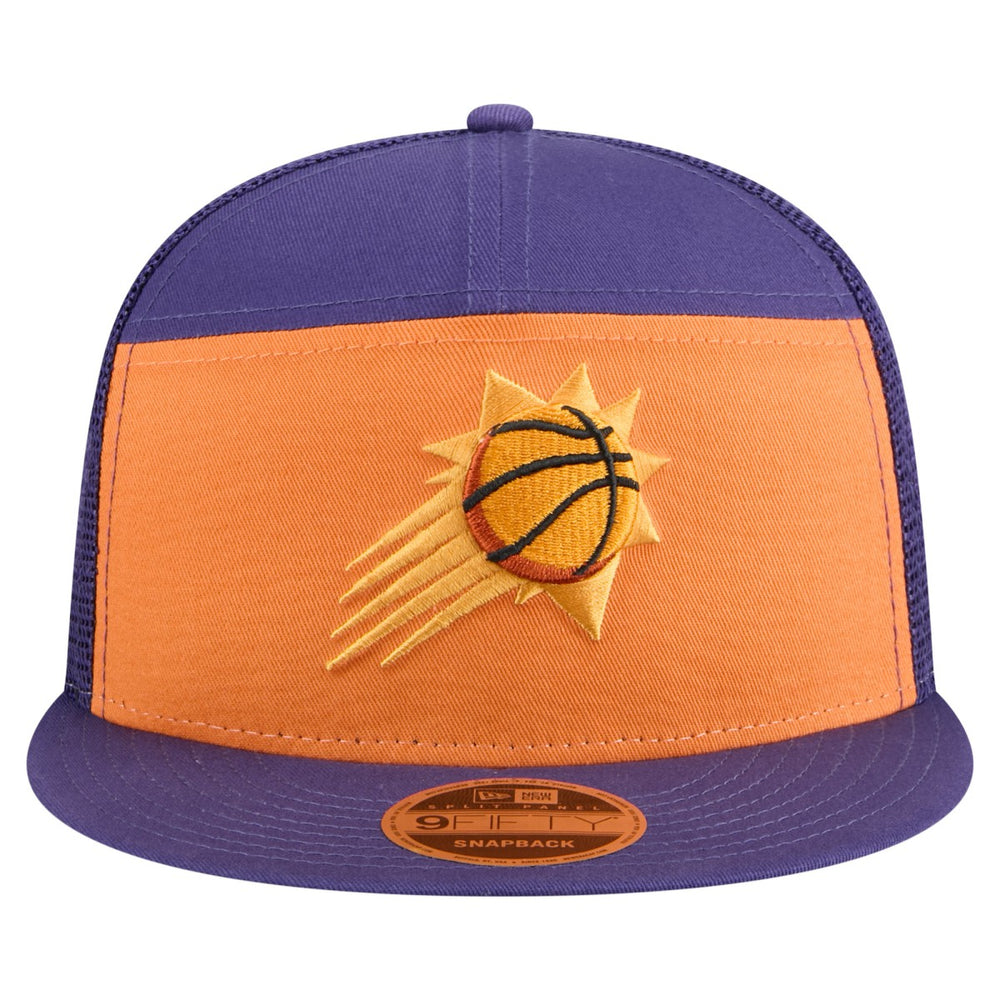 Phoenix Suns Outdoor Split Panel 9FIFTY Snapback Hat - Orange/Purple | New Era on sale