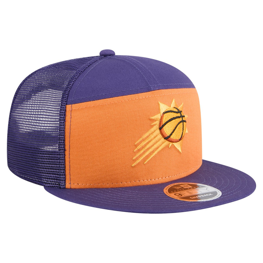 Phoenix Suns Outdoor Split Panel 9FIFTY Snapback Hat - Orange/Purple | New Era on sale